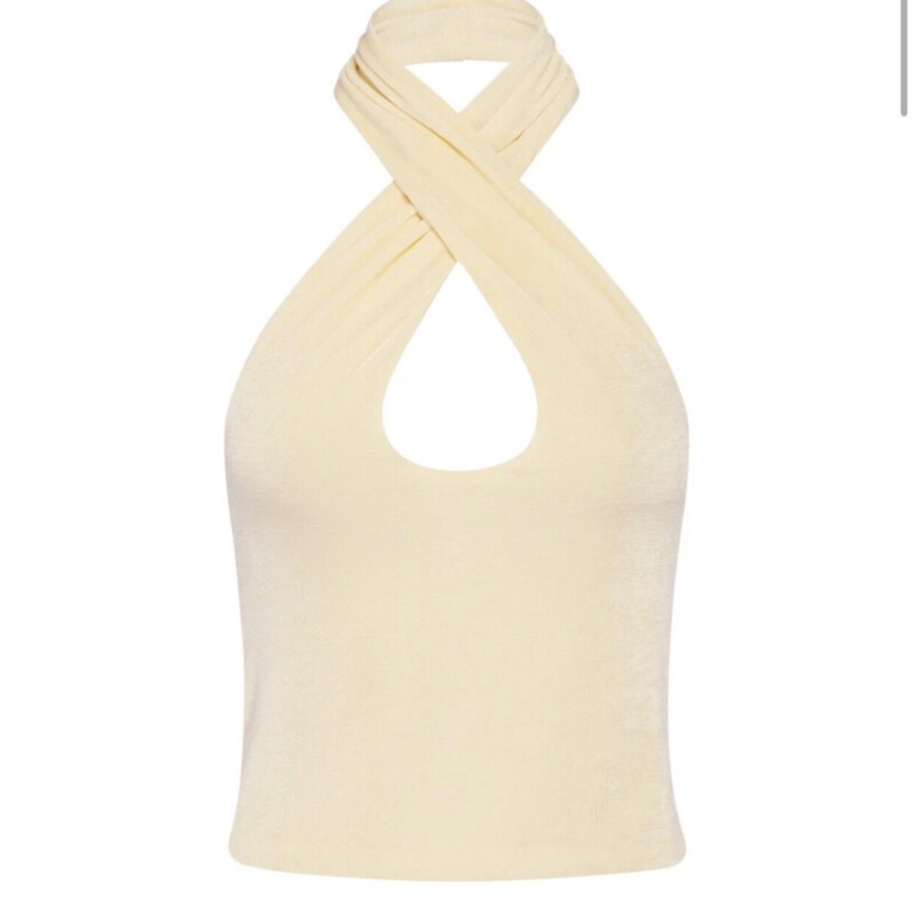 🤍With Jean Erin Top in Buttercream XS NWT🤍